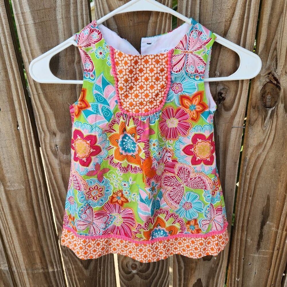 Counting Daisys Boho Mixed Pattern Dress Summer Sleeveless Floral Girls Size 5 A